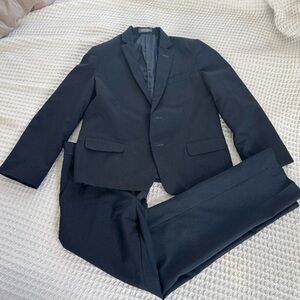 Boys 12 HUSKY Navy Blue Suit Set